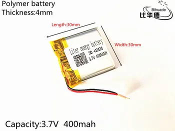 1 бр./лот 3,7 На 400 ма 403030 литиево-полимерна Li-Po литиево-йонни акумулаторни батерии за Mp3 MP4, MP5