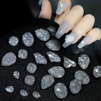 1 Пакет Класически Универсални бляскъв мини-кристали с равна задна част, колекция диамантени декоративни аксесоари за нокти