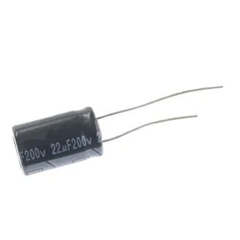 10шт електролитни кондензатори 200v22uf 10x20 мм 200v22mfd