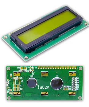 16PIN HD COB 1602A LCD экранный модул SPLC780C Контролер Бяло/Синьо/Жълто Осветление Паралелен интерфейс 5 На 3,3 На