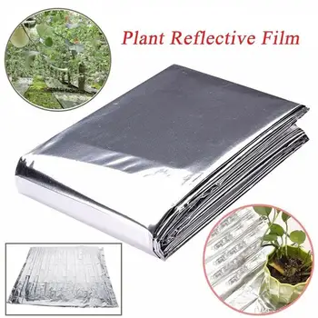 1бр Сребърна светоотражающая полиестерен филм с размер на 210x130 см, използвана за засаждане на палатки, градина, оранжерии, селско стопанство и реклама