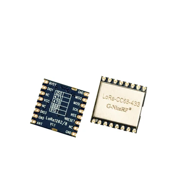 2 БР, Модул за Безжична радиоприемник LoRa-CC68 Suzan, SPI, 433 Mhz, 160 Mw, с малки размери и ниска цена, чип LLCC68