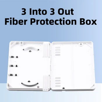 2-жильная кутия за защита на влакна, 2-жильная кутия за защита на оптичен кабел, полипропилен пластмаса цвят бял, 50 бр. / пакет