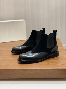 2023 Мъжки луксозни велурени обувки 