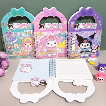 20pcs разход на sanrio Kuromi Hello Kitty Melody студент прекрасен Мини топъл печат корица Ръчно Тетрадка книга Макара книга на едро