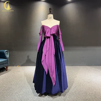 3051 Рейнские вечерни рокли от лилаво кадифе на пода с открити рамене с дължина до пода©e ÙØ3Ø§ØªÙŠÙ Ø§Ø3ÙØ±Ø