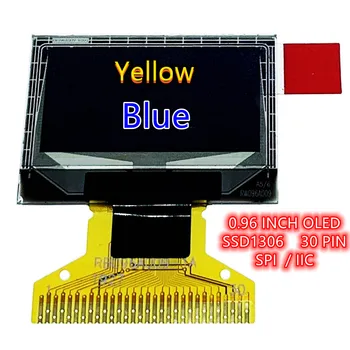 30PIN OLED 0,96-инчов екран SSD1306 Drive IC 128*64 Паралелен 3/4-тел SPI, I2C UG-2864HSWEG01