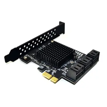 6 Пристанища III 6 Gb/S PCI-E X1 слот за SSD карти SataController SSD за по-w/ Low Bra 184A
