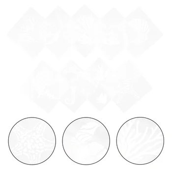 9шт Шаблони за рисуване за Многократна употреба шаблони за рисуване на Шаблони за рисуване