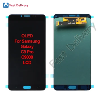 OLED дисплей За Samsung Galaxy C9 C9000 Pro LCD дисплей С Сензорен Екран Дигитайзер В Събирането на Смяна на Аксесоар За Samsung C9 Pro lcd