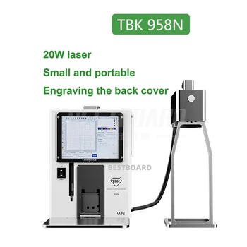 TBK 958N 20 W, автоматична гравировальная лазерната машина за премахване на задното стъкло на iPhone 8-14 серии, различна машина за маркиране на елементи DIY