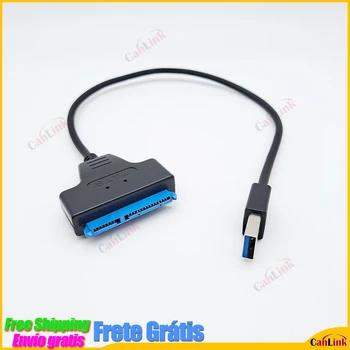 USB 3.0 22 см Кабел SATA 3 Адаптер, Sata, USB 3.0 С поддръжка на скорост до 6 Gbit/с 2,5-инчов Външен твърд диск, SSD 22-пинов кабел Sata 3