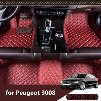 Автомобилни 3d Килими Rug Dash Floorliner Auto Декоративен Авто Подложка за Peugeot 3008 2013 2014 2015 2016 2017 2018 2019 Интериор