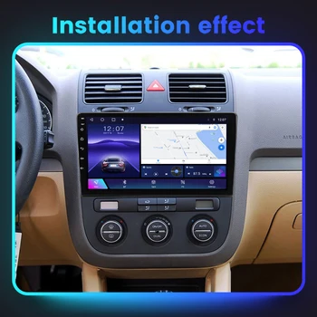 Автомобилно Радио с Охлаждащ Вентилатор за Volkswagen Jetta 5 2005-2010 Ai Voice Мултимедия, GPS Навигация, WIFI 4G GPS наблюдение Без 2Din DVD