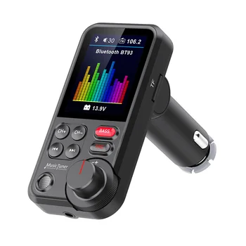 Автомобилното безжично Bluetooth-радио FM трансмитер MP3 плеър Аудио Зареждане Хендсфри Регулируем бас MP3 еквалайзер