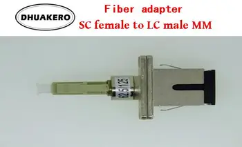 безплатна доставка AB42E SC жена-LC мъжки 3шт ММ 62,5/125 оптичен съединител от фланцевого съединител за адаптер