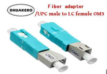 безплатна доставка AB43F SC/UPC от мъжете до LC женски OM3 20pcs режим на оптичен съединител от фланцов адаптер съединител