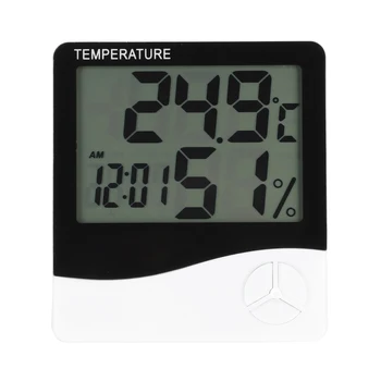 Вътрешен дигитален термометър с ниска консумация на енергия, портативен дизайн, настолен монитор за термометър в помещението