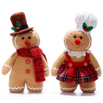 Голяма кукла-човечето човече, Коледа плюшени кукли на крака, украси за Коледната елха, коледен подарък за деца 2023, Коледни украси за дома