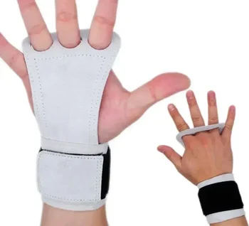 Дамски защита за дланите от естествена кожа за стягане на спортни ръкавици с каишка на китката