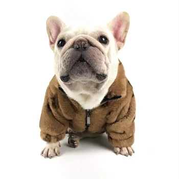 Зимно облекло за малки кучета, дрехи за френски булдог, руното топло яке, аксесоари за кучета, дрешки за чихуахуа, мопс PC2023
