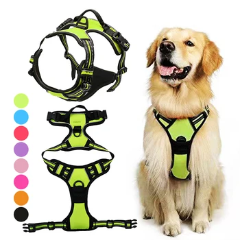 Комплект колан и каишка за домашни кучета, Светоотражающая защитно шлейка за кучета със средни размери, с Котешка шлейка, жилетка Szelki Dla Psa