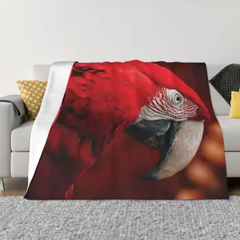 Красиво червено одеяло от ара Ara, наметала за мека мебел, наметала в ретро стил
