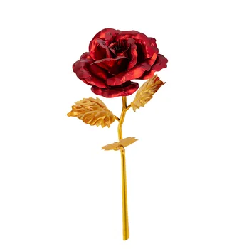кутия с рози от 24-каратной златно фолио, романтична подарък кутия за приятелка на жена си на деня на свети Валентин и основни украса за свети Валентин