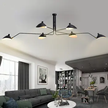 Модерен DaWn Spider Серж Mouille плафониери за хол, спалня, Висящи тела, осветителни тела за домашно осветление със стил арт-деко