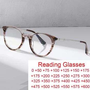 Модерни Висококачествени Луксозни Дамски слънчеви очила с синя светлина, секси Кръгли оптични Компютърни очила, трендови очила за четене в малка рамка