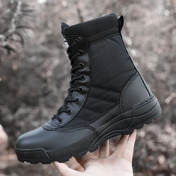 Мъжки военни обувки, Dr. Мъжки Ботильоны, Тактически Армейските обувки SWAT-Голям размер 36-46, Мъжки обувки, Работни, Защитни Обувки, Мотоботы