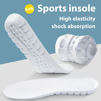 Мъжки спортни стелки с високо еластична кинетична енергия, Ультралегкие стелки, абсорбиращи потта, Дезодорант, Дишаща подплата за меки обувки от EVA