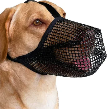 Намордници за домашни кучета, регулируем дишаща капак за устата на кучето, мрежа от ухапване, защита от лай, намордник за кучета, маска за кучета