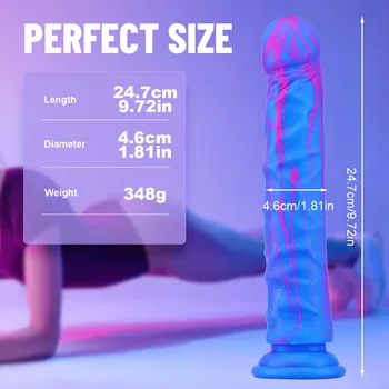Нов Многоцветен Вибратор Силиконов Пенис е Голям Анален Пульг Секс-Играчки За Възрастни, За Жени Masturbater G-точката се Стимулира Масаж на Простатата За Мъжете от 18