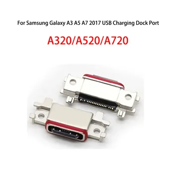 Нов Порт Micro Charger USB Конектор За зареждане на Гъвкав Конектор Samsung Galaxy 2017 A3 A5 A7 A320 A520 A720