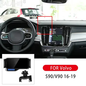 Нов притежателя на телефона, за электромобиля Volvo S90 V90 2017 2018 2019 Скоба за поставяне на вентилационни отвори Поддръжка на GPS Аксесоари за автоматично индукция