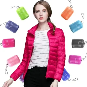 Нова дамски зимни ультралегкая упаковываемая naka яке 11 цветове, големи размери 5XL дамски ветроупорен дишащи якета