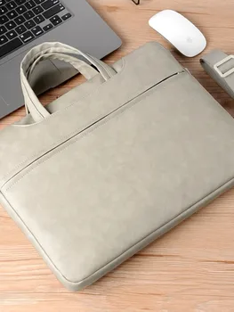 Нова чанта за лаптоп, таблет, изкуствена кожа, преносима 13-инчов 14-инчов 15-инчовата чанта за лаптоп Pro Air през рамо
