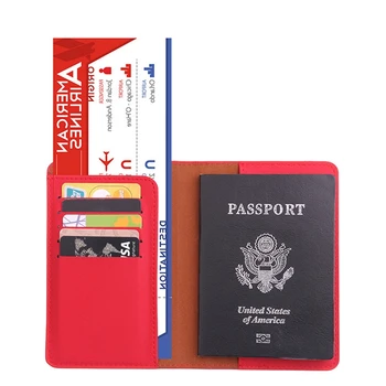 Новата Пътна Корици за паспорти от Изкуствена кожа За Жени, Русия, Притежател на паспорт, Организатор, Пътнически Аксесоари, Чанта-титуляр