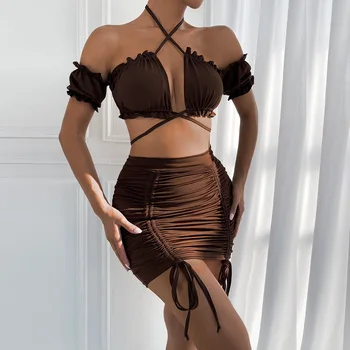 Обикновена Секси дамски рокли Midi без ръкави с отворен гръб, Коварен женствена рокля за парти в нощен клуб 2023 Elegantes Bodycon Vestidos