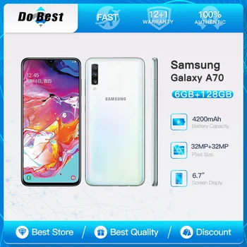 Оригинален мобилен телефон Samsung Galaxy A70 A705F 4G с две SIM-карти 6,7 