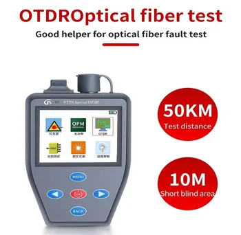 Португалски Преносим Мини-измерване на оптична мощност FTTH OTDR + Оптичен източник на светлина + Многофункционален VFL Може да се тества активно влакна OTDR