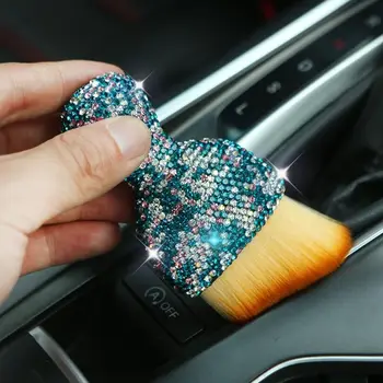 Пречистване на интериора на колата Diamond Bling, четка за почистване въздуховод, ново средство за премахване на прах за автомобил