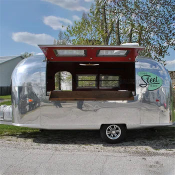 Продават се и подвижни колички за превоз на хранене размер Ремарке за Такос Кейтеринга Сладолед Фургон за продажба на хот-дог