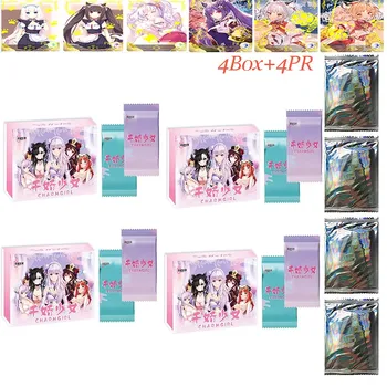 Продажбите на едро 4 кутии Goddess Story Booster Box, пълен комплект на бански костюм за момичета от аниме, детски игри карти, настолни играчки за семейството, подарък за рожден ден