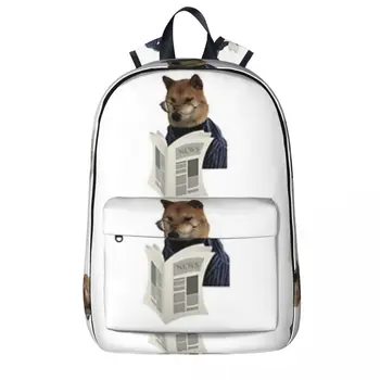 Раници Shiba Inu -meme Doge, голяма голям студентски училищна чанта, раница за лаптоп, модерен раница за пътуване