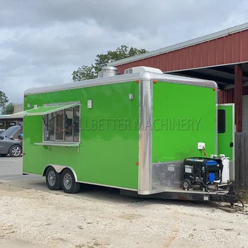Ремаркета за обществено хранене Allbetter, напълно оборудван камион за приготвяне на тако, пътуваща кухня, количка за пица, кафе, ремаркета за барбекю, произведени камион за хранене