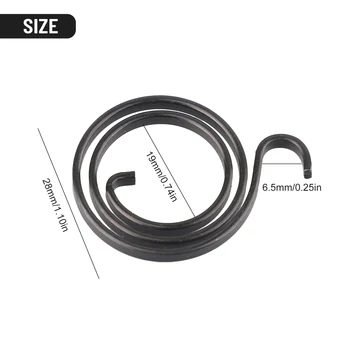 Система усукване, Пружини Черни кръгли от неръждаема стомана, 10шт Вътрешен диаметър 19 mm, 2,5 оборота, Вътрешен диаметър 28 мм