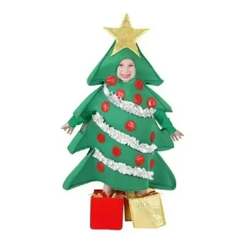 Унисекс Коледен Комплект Дрехи За Хелоуин За Деца И Възрастни, С Костюм Във Формата На Дърво, Гащеризон, Обувки, Подарък За Нова Година