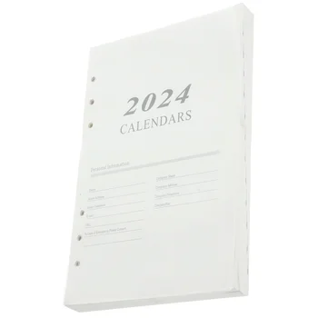Урок по английски език в 2024 година на Вътрешна страница Дневник формат А5 Годишен тетрадка Дневник със отрывными листове за студенти